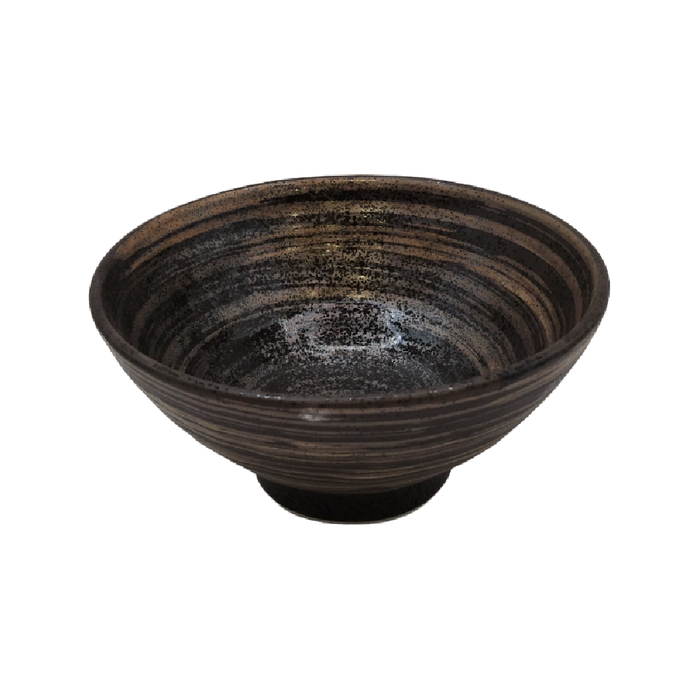 Bol pour chazuke Spirale Noire 15,5 X 7cm