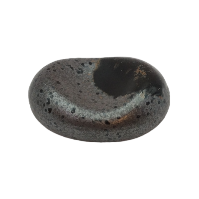 Repose-baguettes en porcelaine rond noir 4.5x3.5x1.7cm