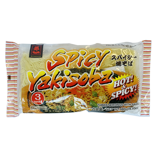 Nouilles yakisoba épicé 3x160g