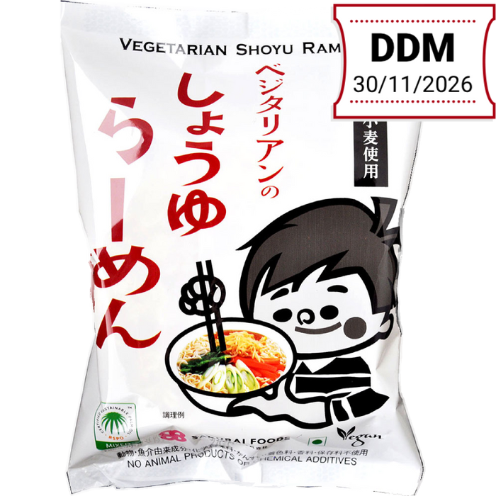 Sakurai Shokuhin - Ramen végétarien à la sauce soja 98g DDM 30/11/2026