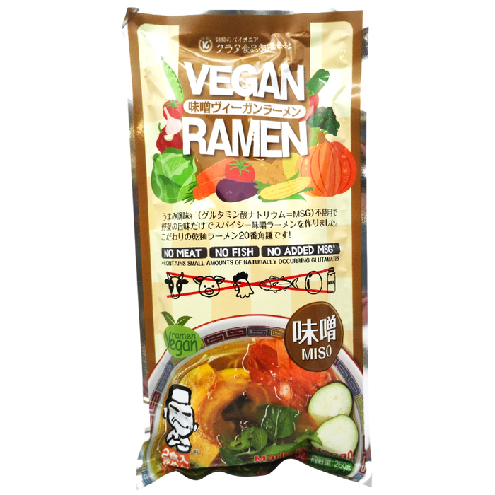 Kurata Shokuhin - Nouilles ramen végétal Miso 260g