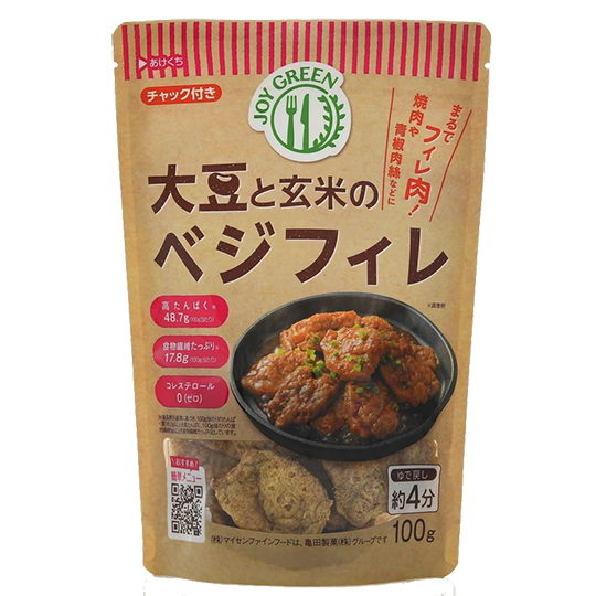 Maisen - Filets de légumes au soja et au riz complet 100g