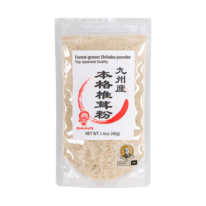 Sugimoto Shoten - Poudre de shiitake authentique biologique (certifié JAS) de Kyūshū 40g