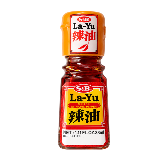 S&B - Huile pimentée La-Yu avec morceaux de piment 33ml