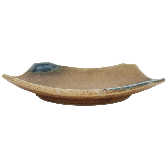 Plat carré en porcelaine Seikaku Jaune 11,4 cm