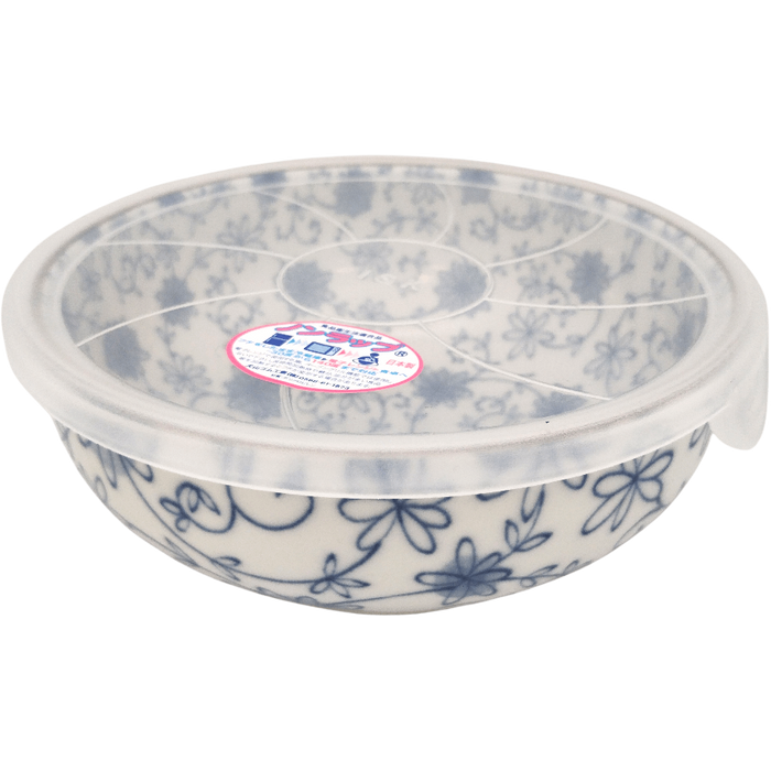 Bol en porcelaine avec motifis floraux Bleu 16.5 cm x 7 cm