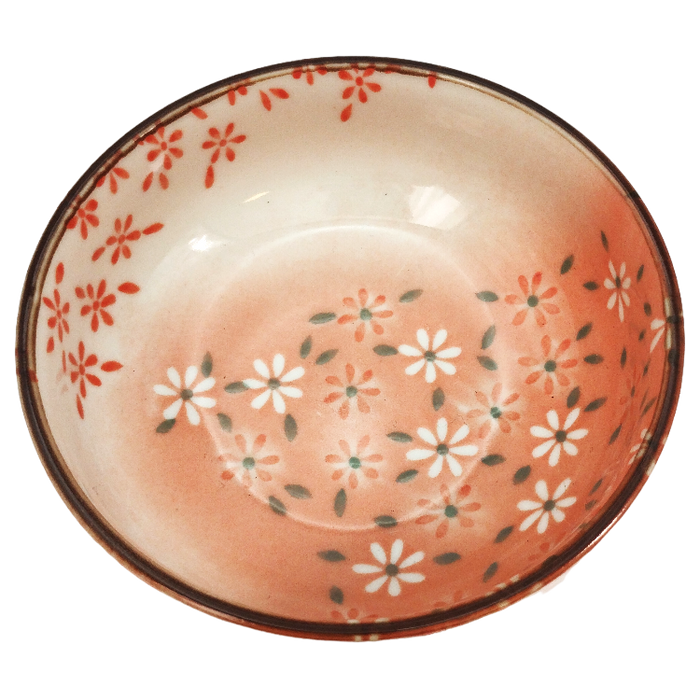 Petit bol en porcelaine Fleur rose 10.7 x 4.5 cm
