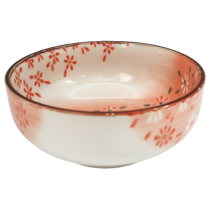 Petit bol en porcelaine Fleur rose 10.7 x 4.5 cm
