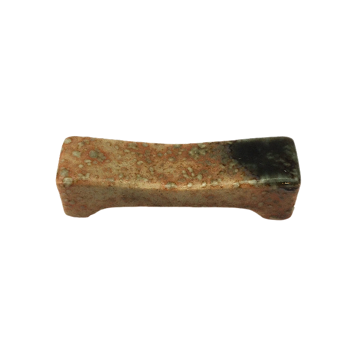Repose-baguettes en porcelaine en forme de pont en cristal vert 61mm