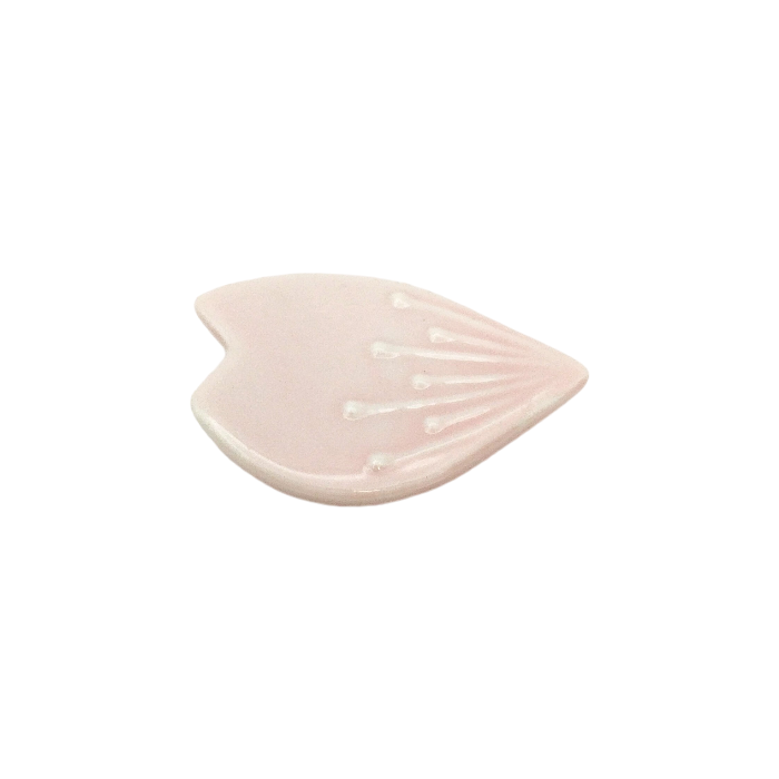 Repose-baguettes en porcelaine  en forme de pétale (rose) 5.2x3.5x1 cm