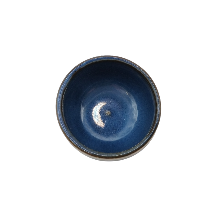 Verre à saké en Faïence bleu sablé 6CM x 4.5CM