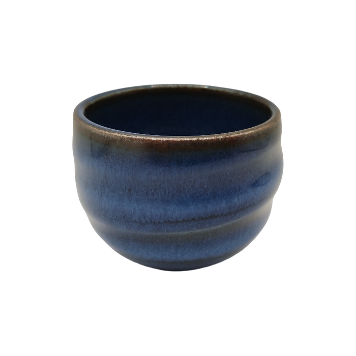 Verre à saké en Faïence bleu sablé 6CM x 4.5CM