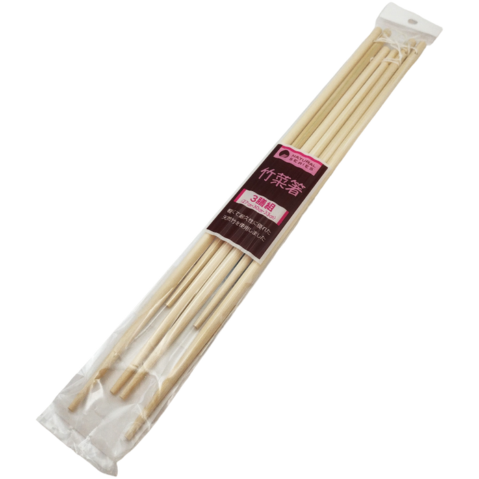Lot Baguettes en bambou avec cordon (27, 30, 33 cm)