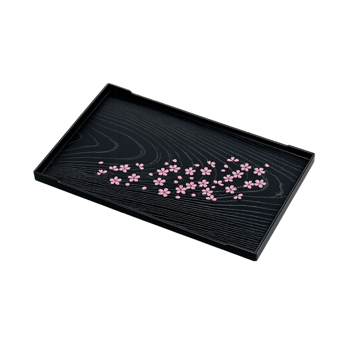 Plateau rectangulaire japonais Sakura 22,5 × 16 cm